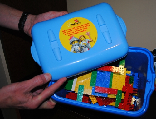 LEGOLAND Hotel bucket of Legos to borrow