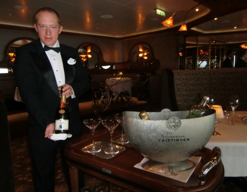 Collette Champagne cocktail prepared tableside at Disney's Remy on Fantasy
