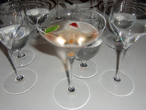 Collette Champagne cocktail at Disney Cruise Line's Remy restaurant