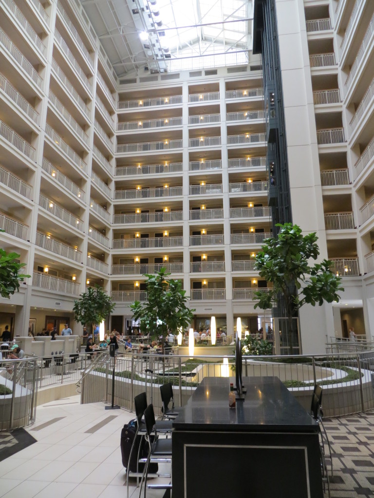 2nd floor Atrium at Embassy Suites Chicago Downtown