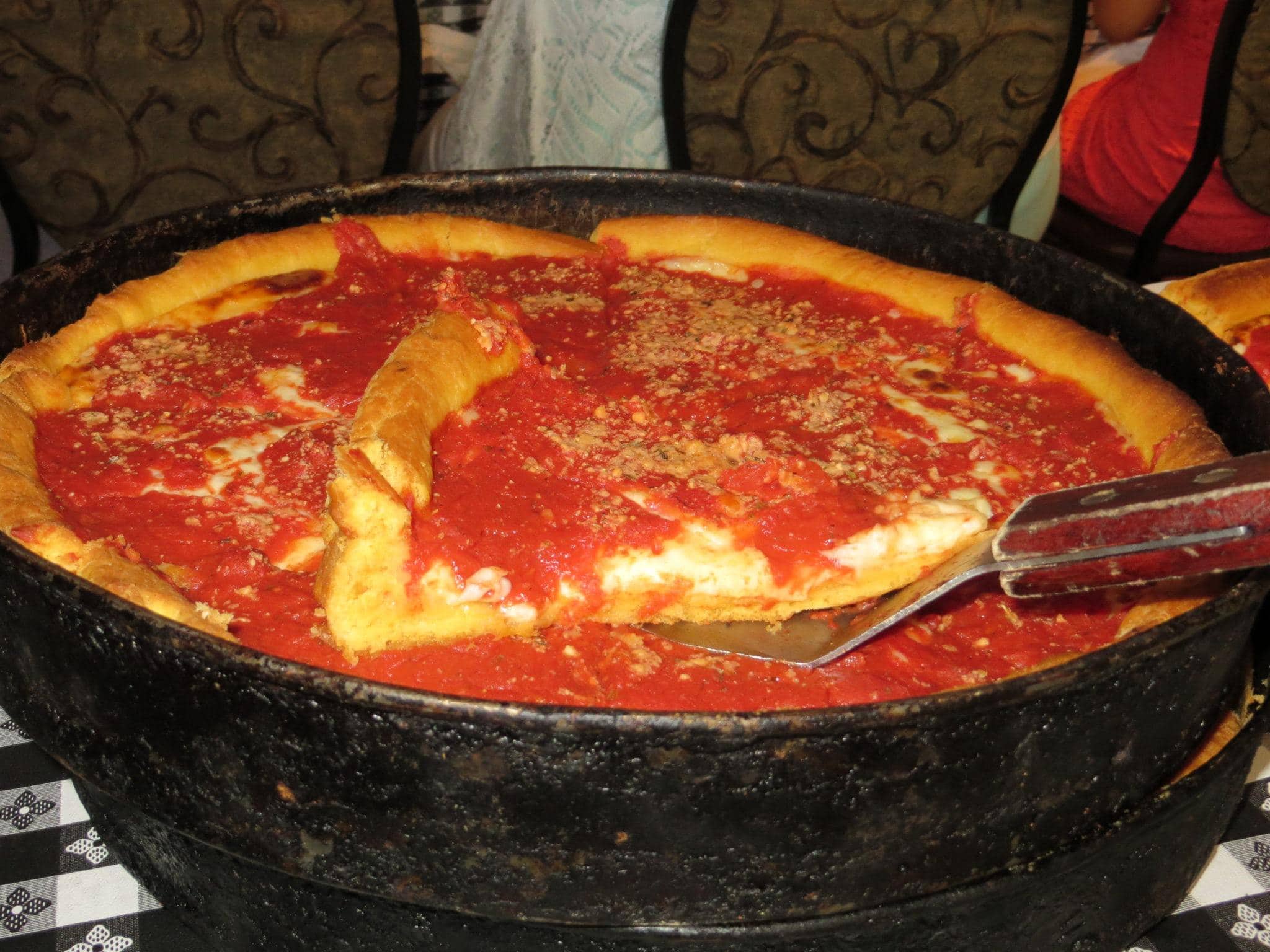 Chicago deep dish pizza