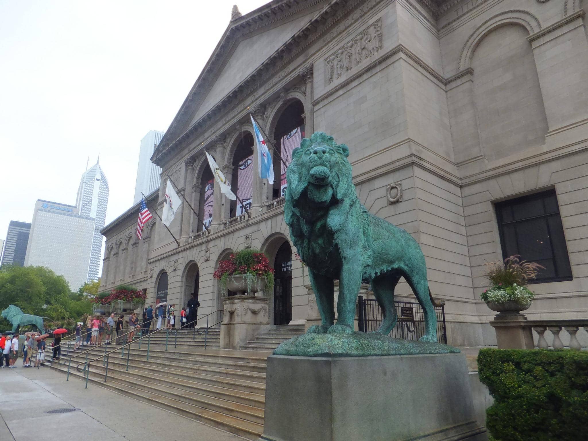 Lions outside Art Institute of Chicago