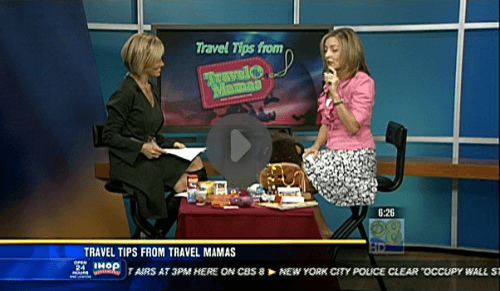 The Travel Mama Colleen Lanin giving tips for traveling with kids on CBS 8 News San Diego