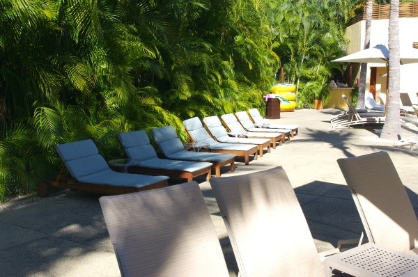 Kid-sized deck chairs at Four Seasons Punta Mita