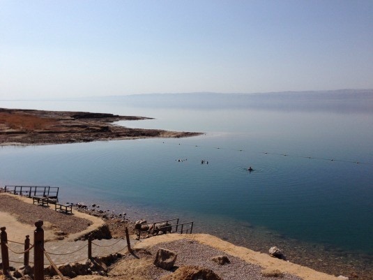 The lowest place on earth: the Dead Sea (Photo credit: Claudia Laroye)