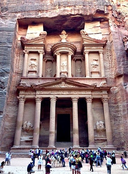 Petra the Magnificent: the Treasury building (Photo credit: Claudia Laroye)