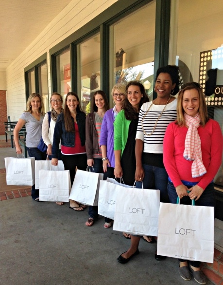 Shopping with Donna from Faithfully Fashionable at the Tanger Five Oaks Factory Outlet in Sevierville, Tennessee