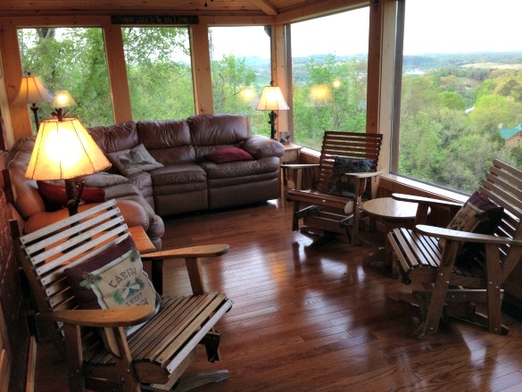 Check out the view from our Sevierville cabin!