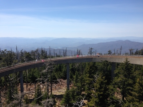 Clingmans Dome view of the Smoky Mountains