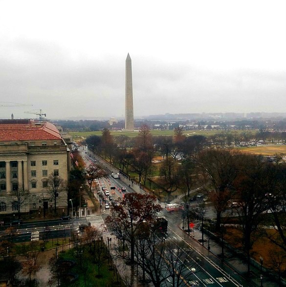 View of the Washington Monument from the W Hotel - White House Travel Blogger Summit