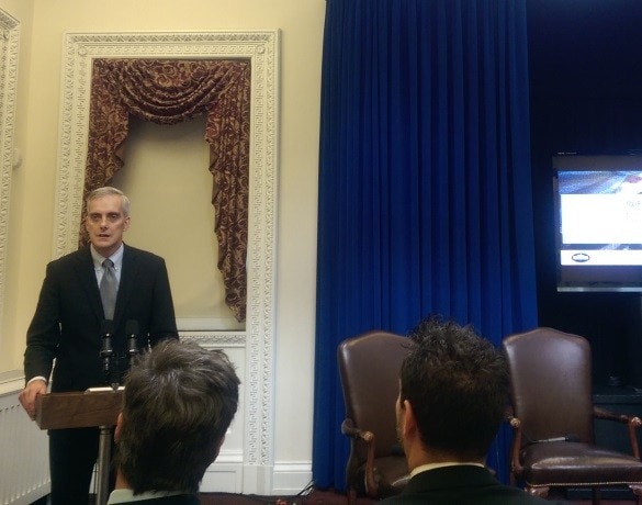 Chief of Staff Denis McDonough speaking at the White House Travel Blogger Summit on Study Abroad and Global Exchange