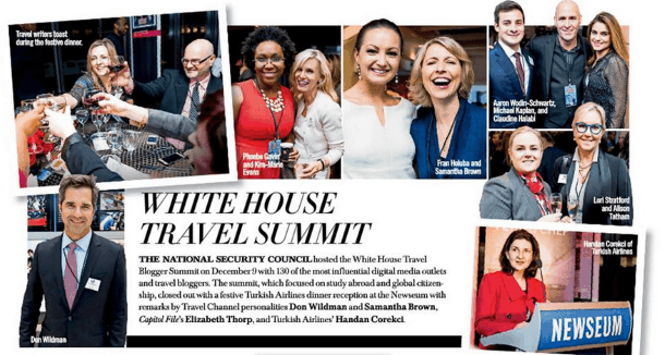 The Travel Mama Colleen Lanin at the White House Travel Blogger Summit in Capitol File Magazine (Photo credit: Capitol File Magazine)