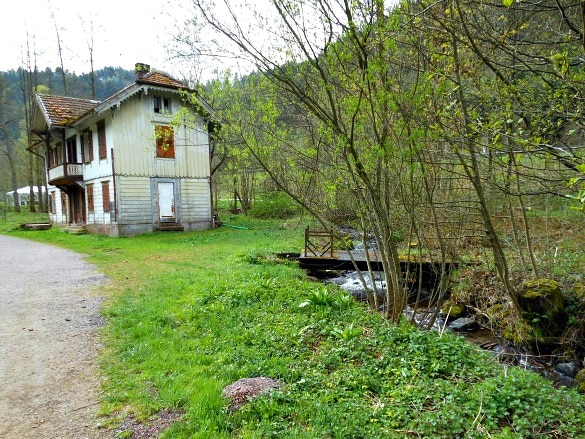 A former bath house in Germany's Black Forest