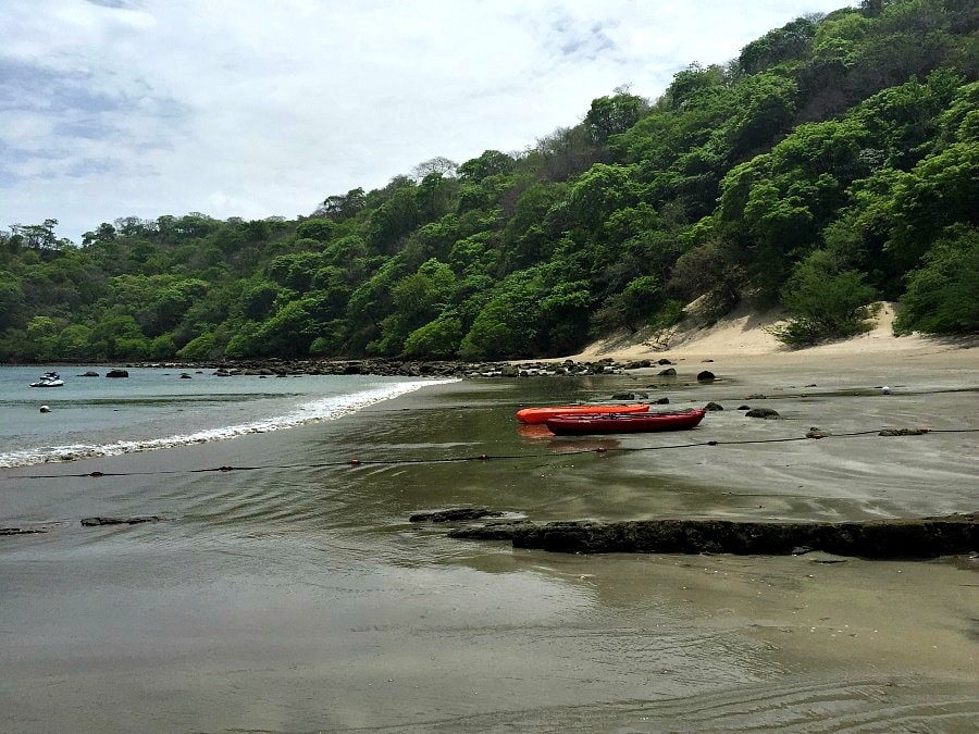 Kayaks at El Jobo Beach in Guanacaste, Costa Rica