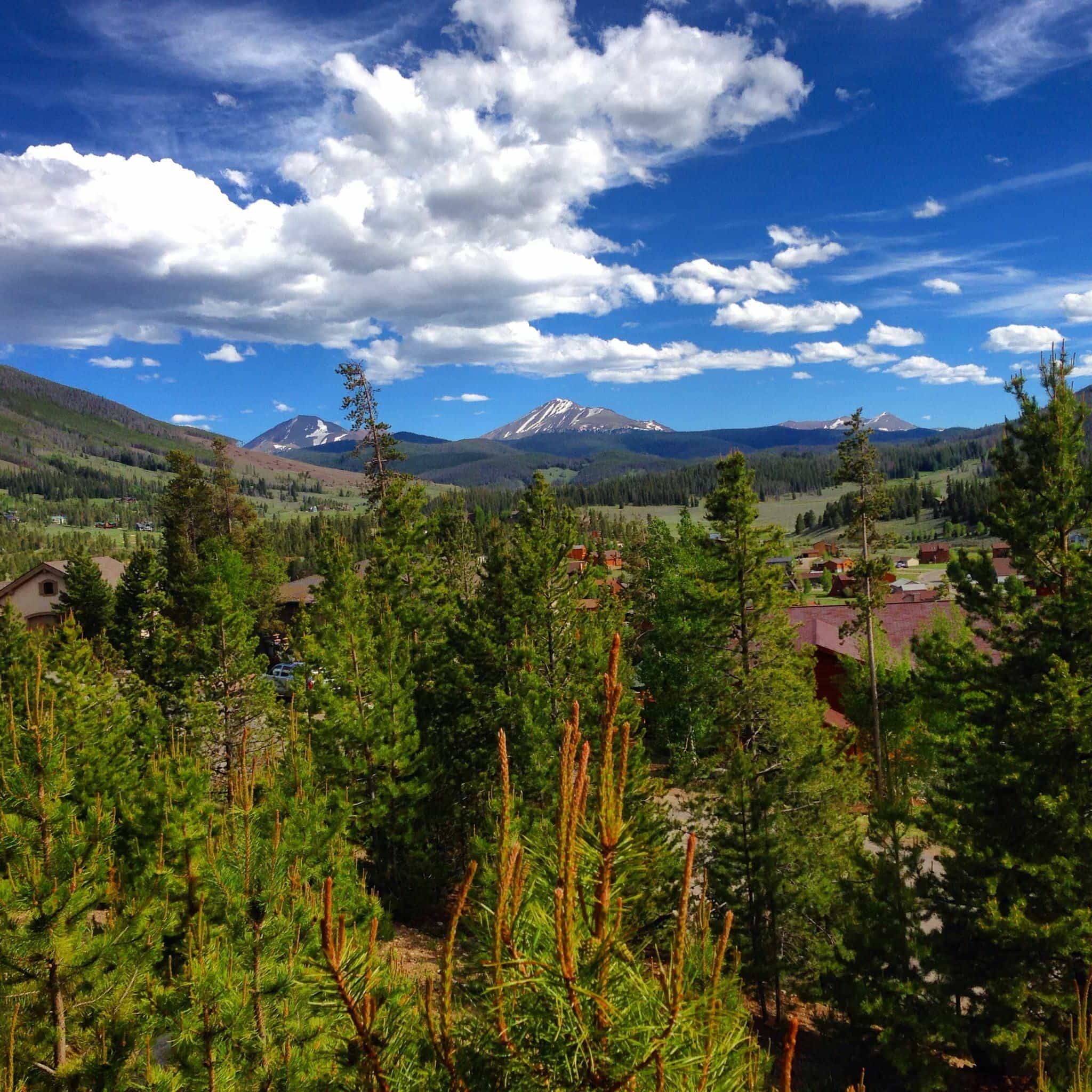 The view from our vacation rental home in Keystone, Colorado 