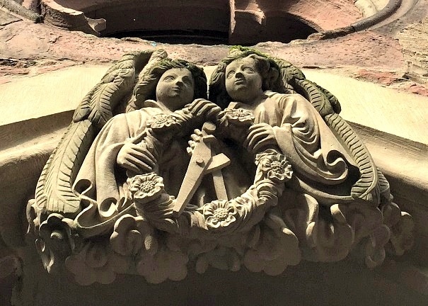 The Heidelberg Castle angels in Heidelberg, Germany