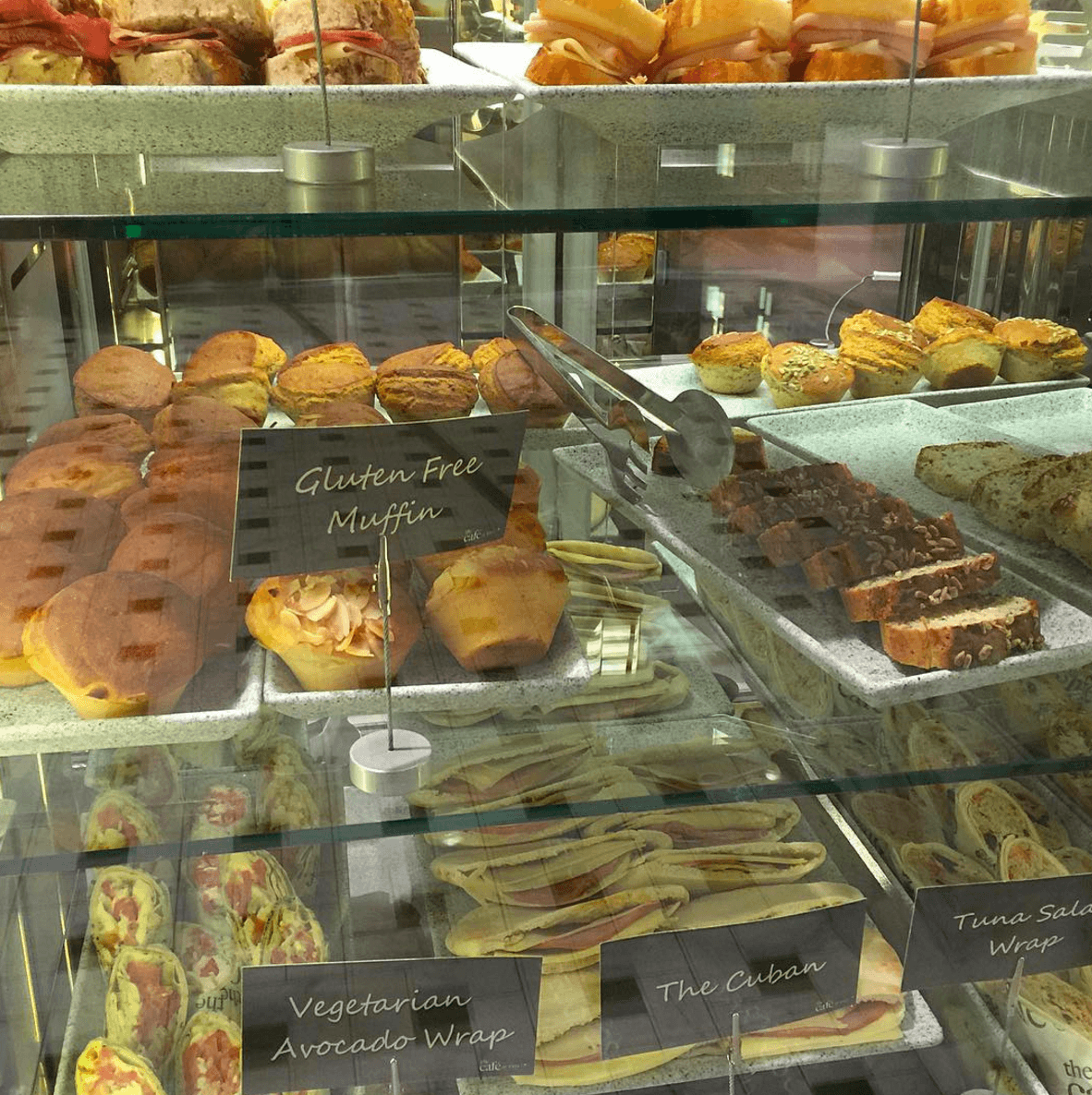 This gluten-free traveler was thrilled to find a whole case of gluten-free goodies at Cafe Two70 ~ Royal Caribbean Anthem of the Seas