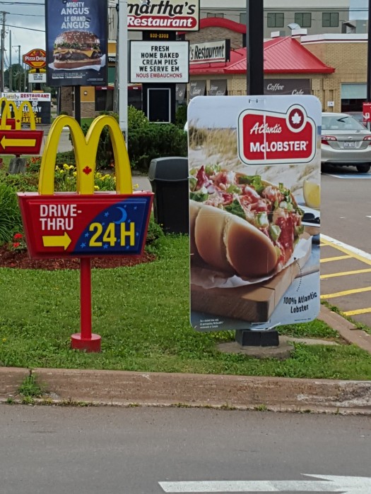 You can get an Atlantic McLobster at the McDonald's in New Brunswick, Canada ~ Why Visit McDonald's Around the World with Kids