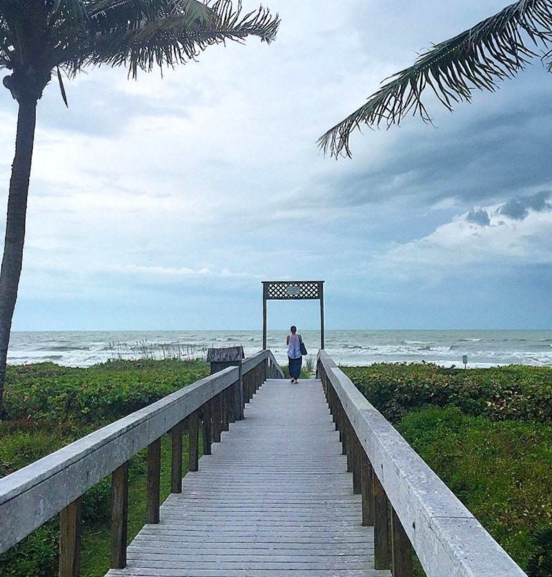 Hitting the beach at Sundial Resort during a break from the rain ~ Fun Things to Do on Captiva Island and Sanibel Island When it Rains