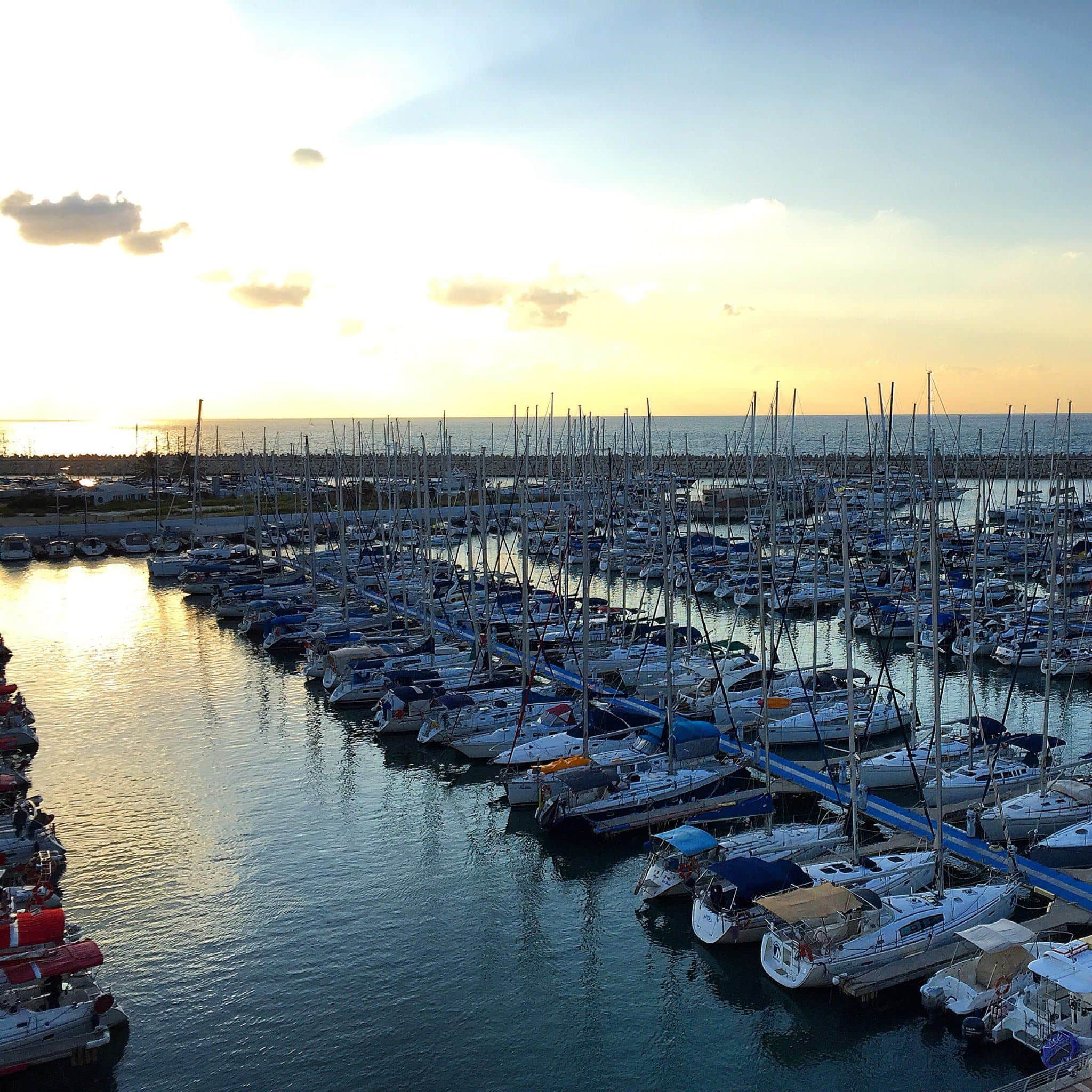 View of the Mediterranean Sea from the Ritz-Carlton Herzilya