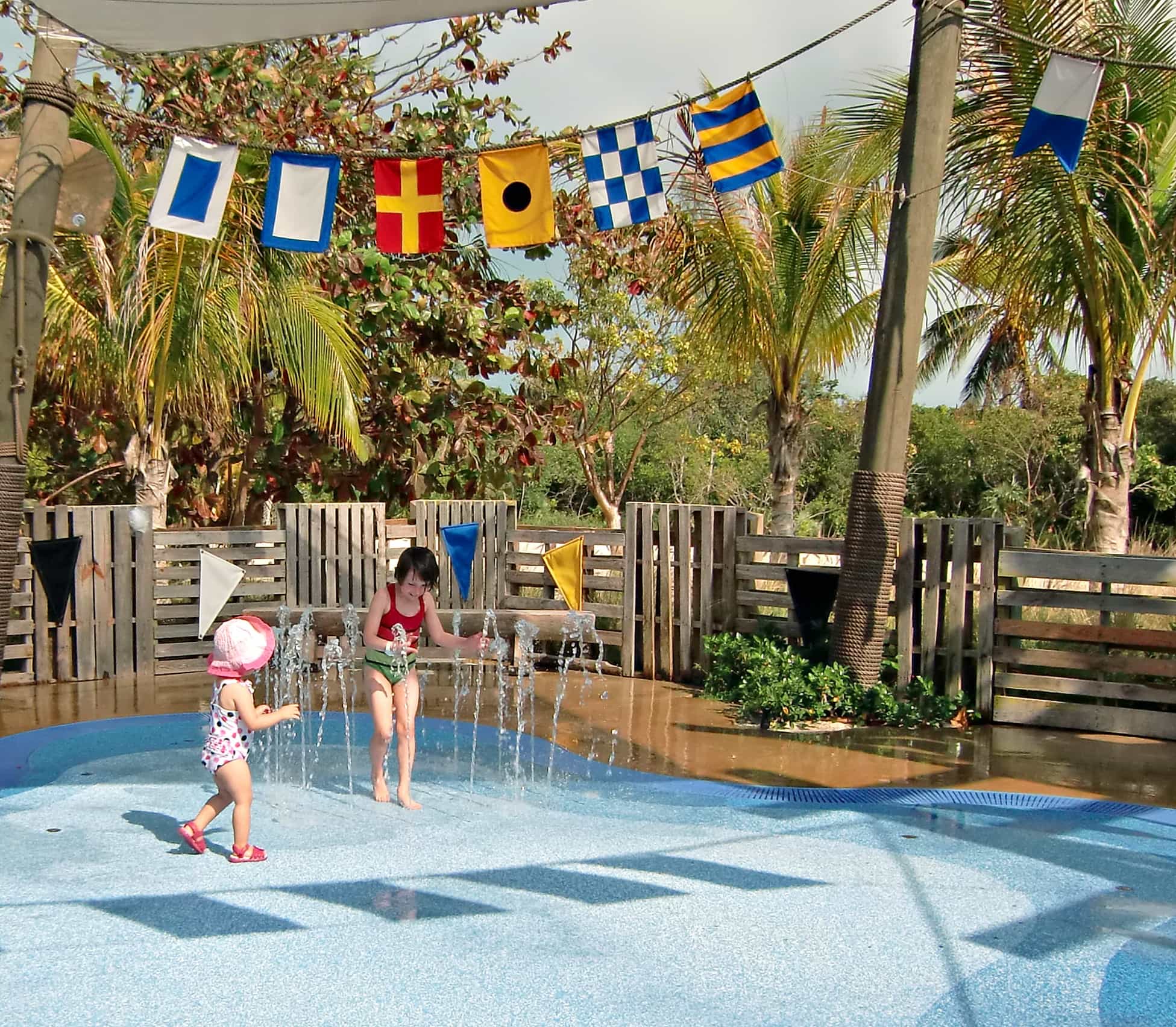 Fountain play area for kids on Castaway Cay