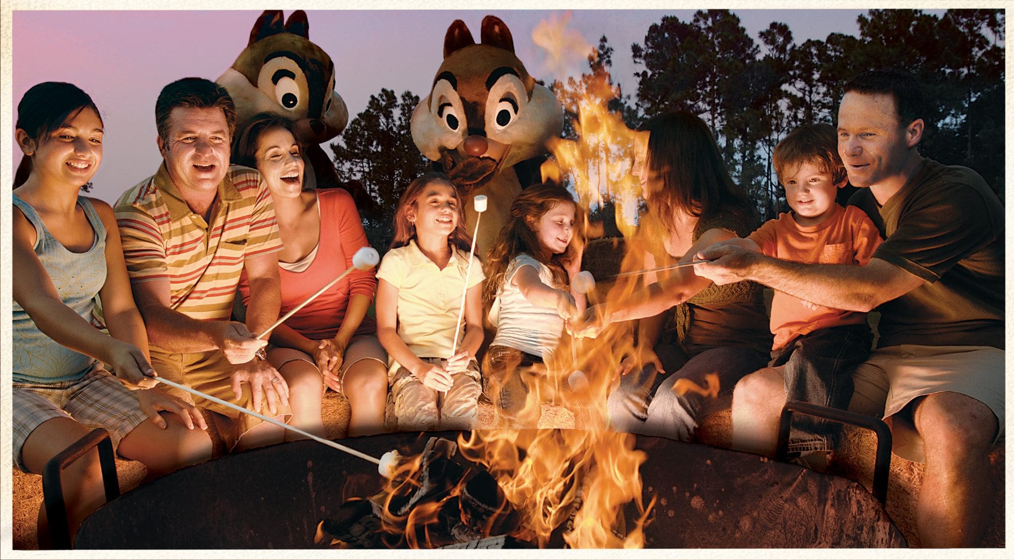 Campfire songs with Chip and Dale at Disney's Fort Wilderness Resort