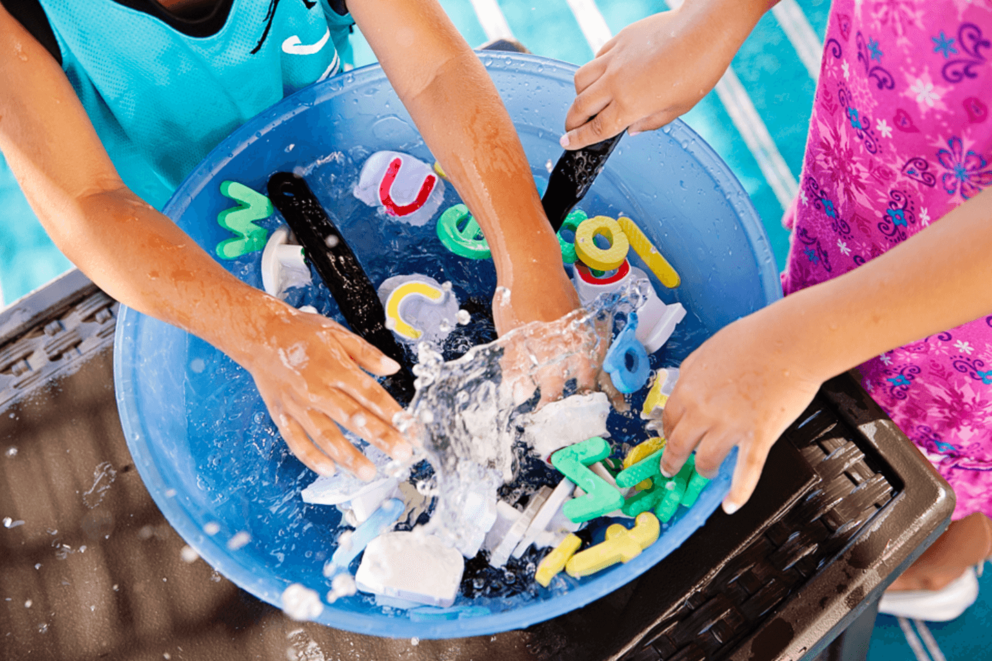 Alphabet soup water activity ~ 10 Fun in the Sun Summer Boredom Busters