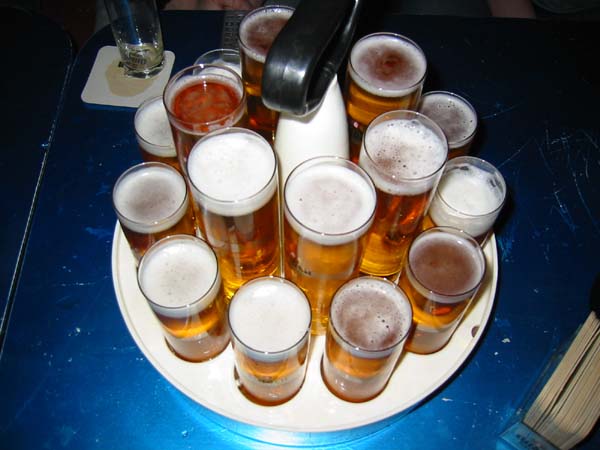 Traditional Kölsch beer served in Cologne, Germany