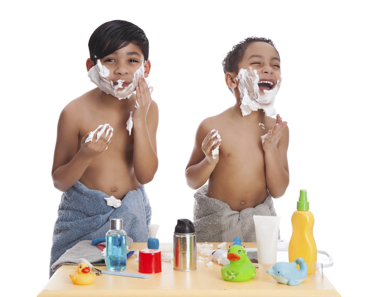 Kids love playing with shaving cream ~ 10 Fun in the Sun Summer Boredom Busters