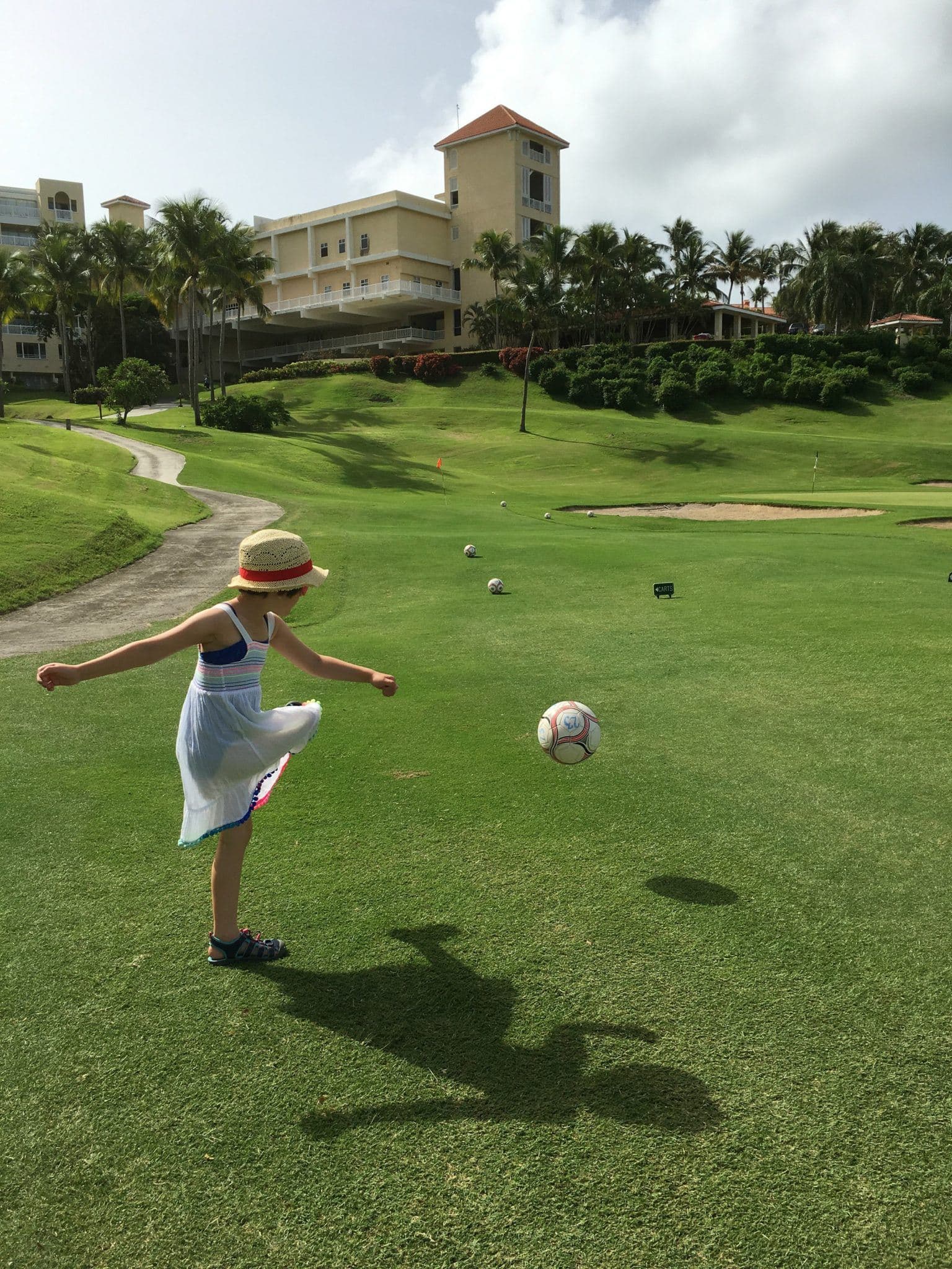 Puerto Rican Footgolf at El Conquistador Resort with Kids