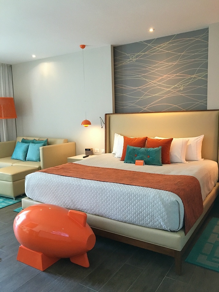 Modern decor at Nickelodeon Hotel Punta Cana