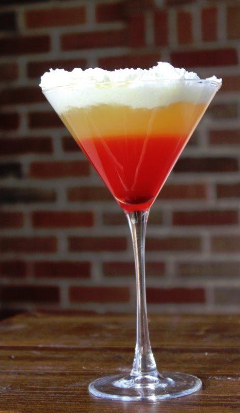 Candy Corn Martini from Derailed Restaurant in the Sante Fe Inn in Santa Fe, NM