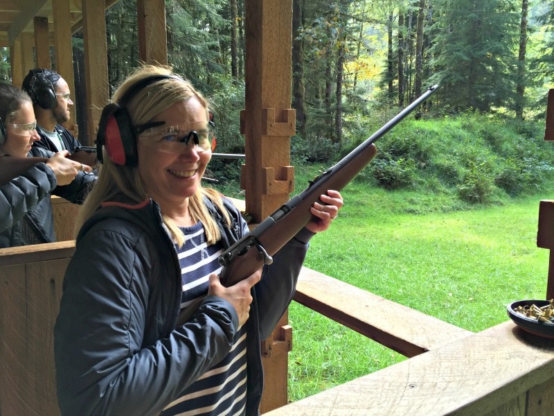 Another first experience with some small-caliber target shooting. (Photo credit: Claudia Laroye)