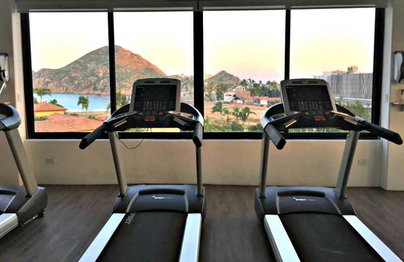 A 24-hour gym with an amazing view to inspire your workout at Marina Fiesta Resort