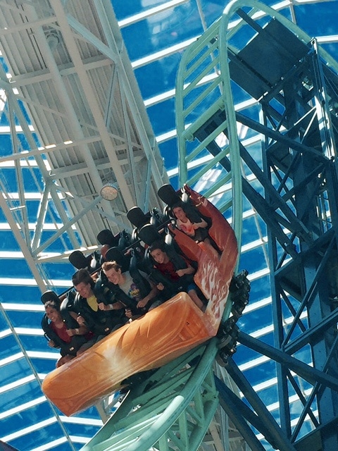 Roller coaster at Nickelodeon Universe in Mall of America (Photo credit: Beth Blair)