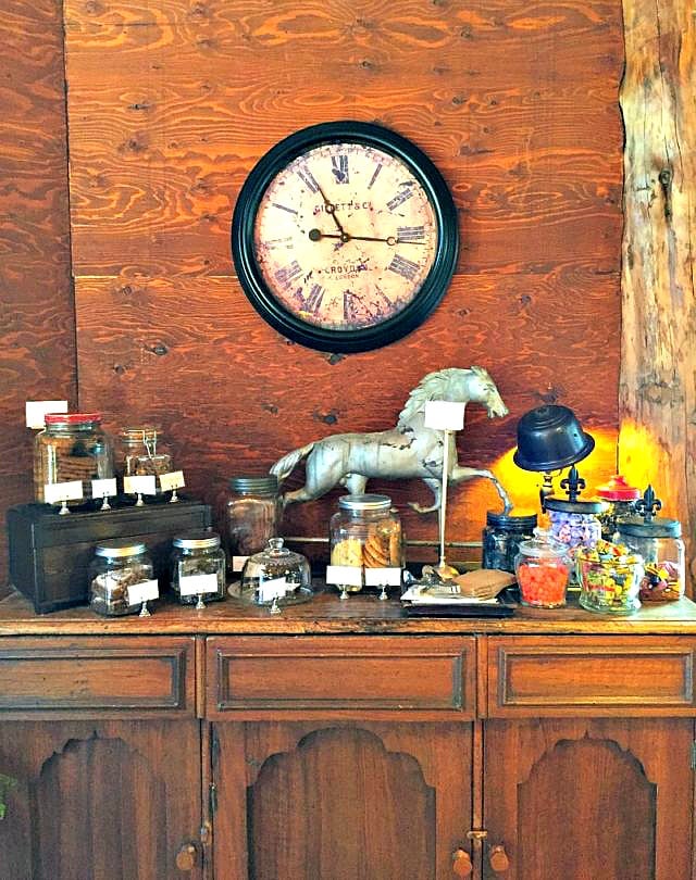 Self-serve "candy bar" at Clayoquot Wilderness Resort