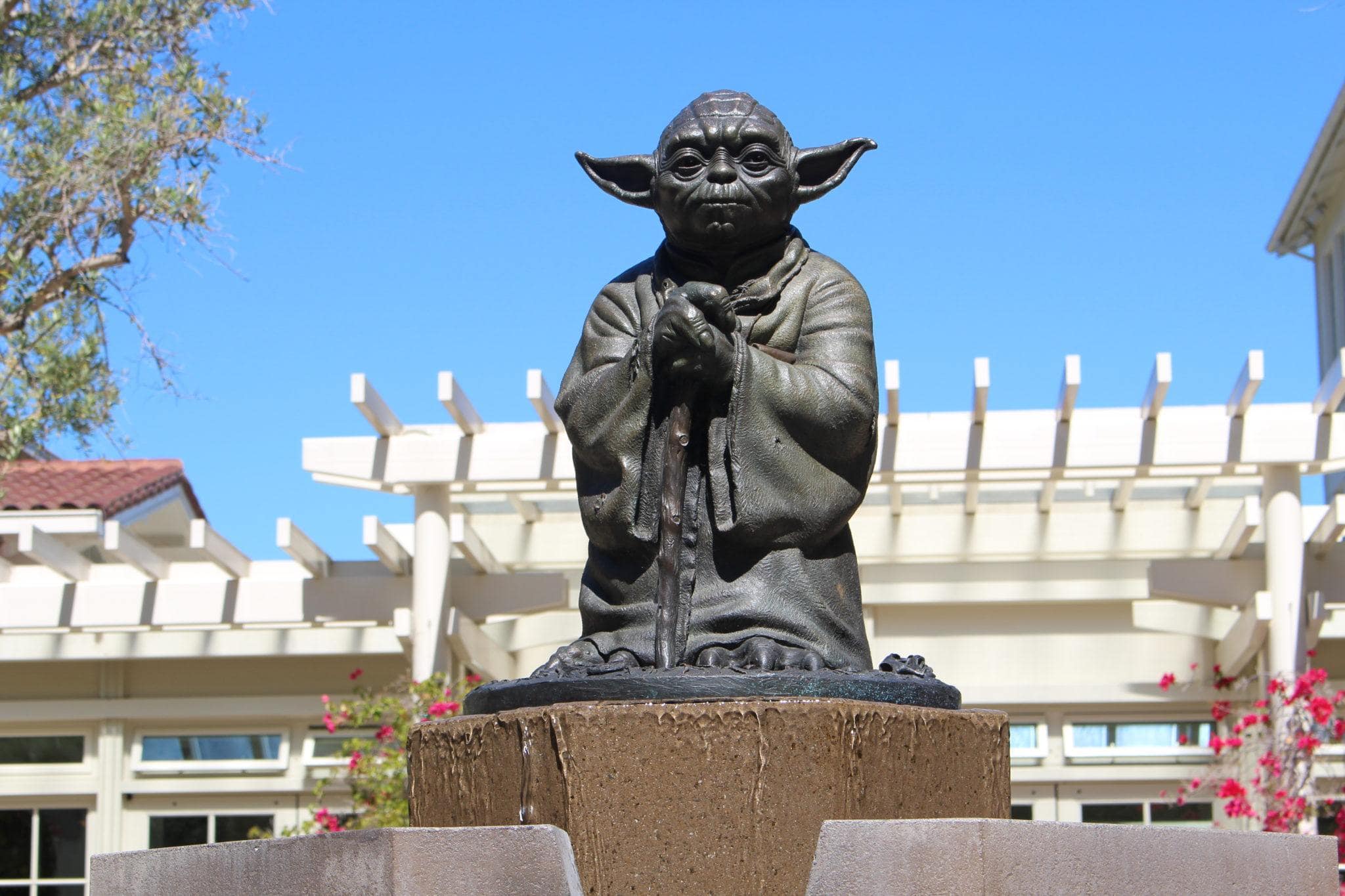 Yoda Fountain at Letterman Digital Arts Center ~ San Francisco for Star Wars Fans