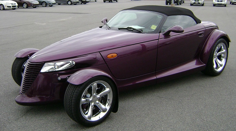 Prince's purple Plymouth prowler, similar to this one, is on display in the Paisley Park Soundstage (Photo credit: Michael Rivera)