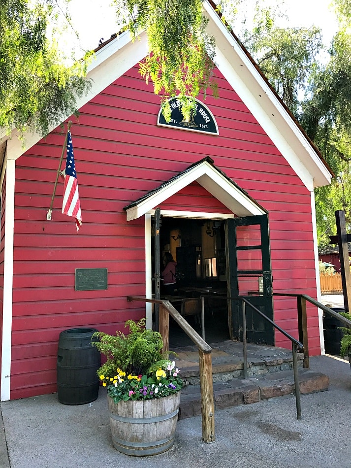 This one-room schoolhouse was built in Kansas in 1879 and brought to Knott's Berry Farm