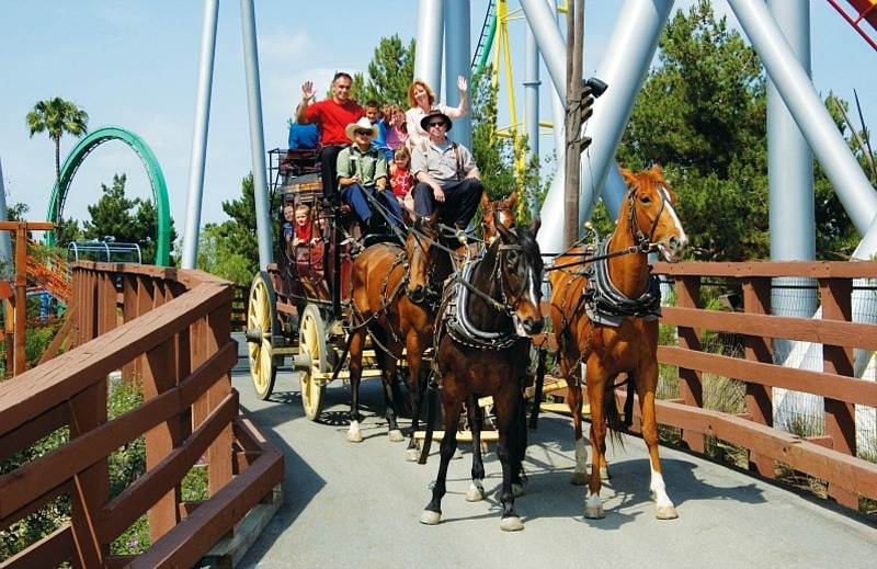 Stagecoach ride at Knott's Berry Farm 