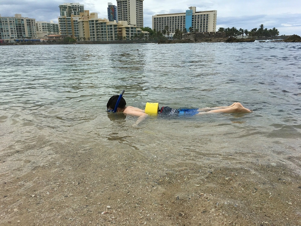 Snorkeling at Plaza Condado Hilton ~ San Juan with Kids