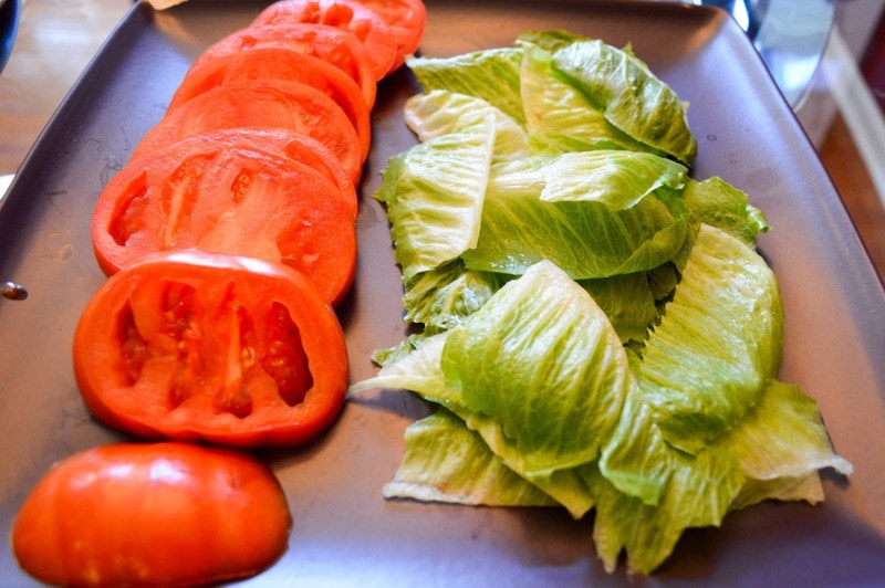 Prep things like hamburger toppings before your guests arrive (Photo credit: Bryan Richards)