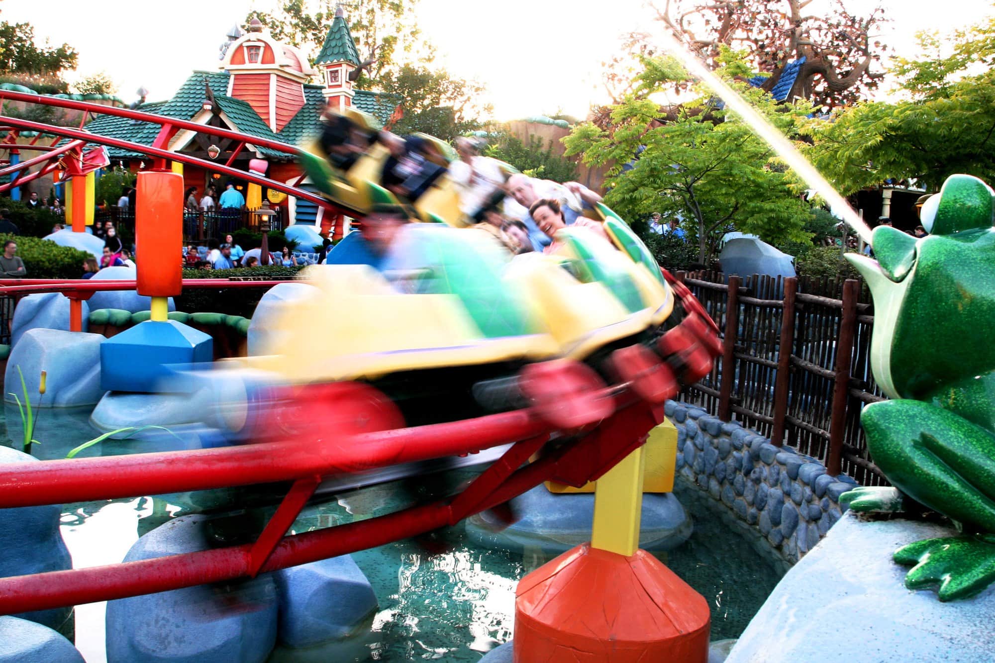 Gadget's Go Coaster kiddie roller coaster in Disneyland