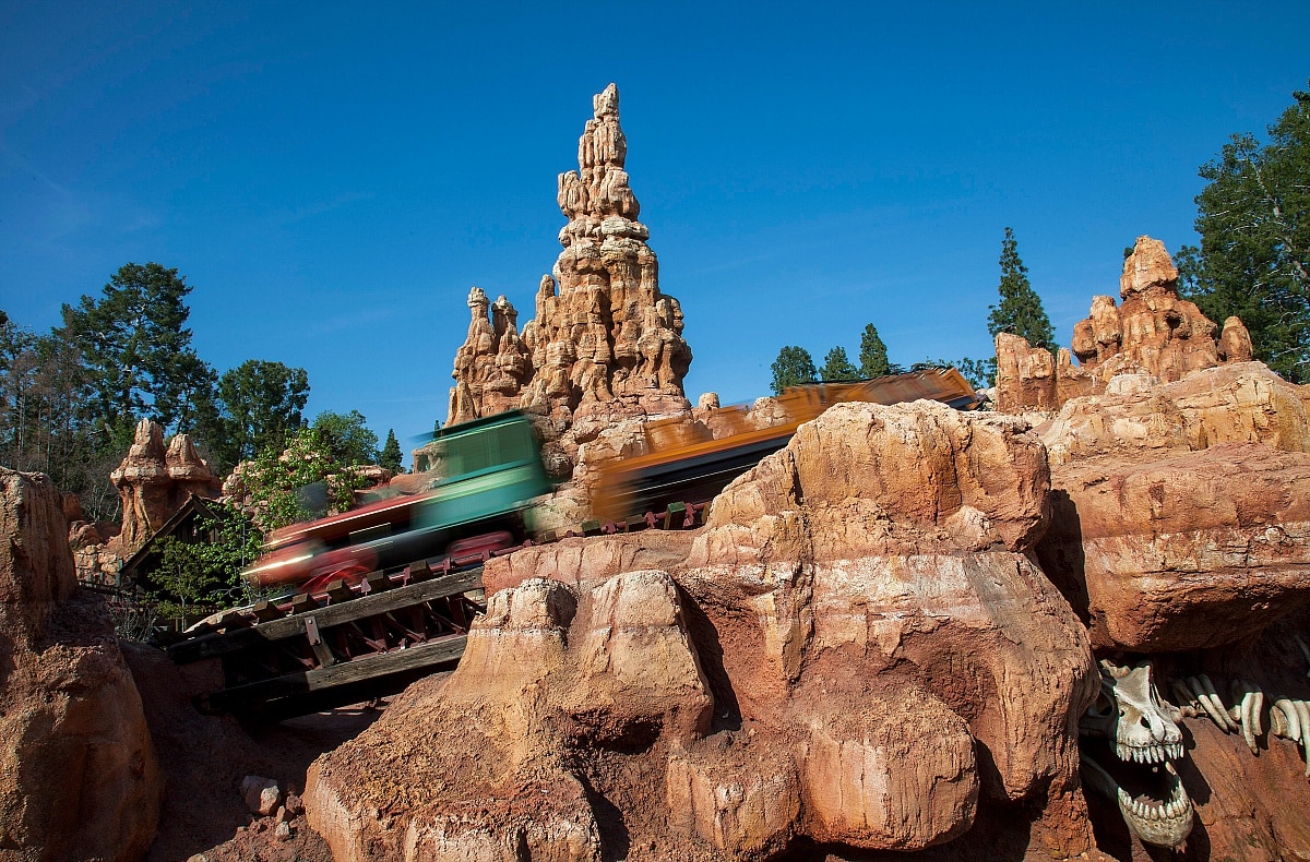 Big Thunder Mountain Railroad takes upgrades the typical theme park choo-choo ride ~ Scariest Rides at Disneyland