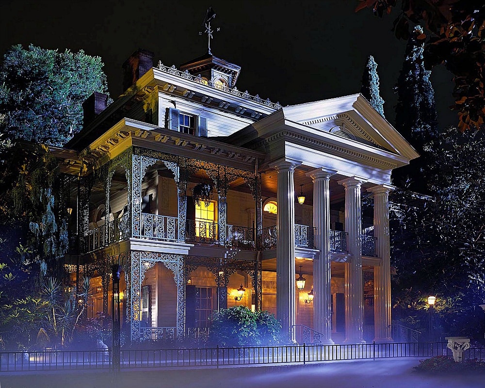 The Haunted Mansion, a scary ride at Disneyland