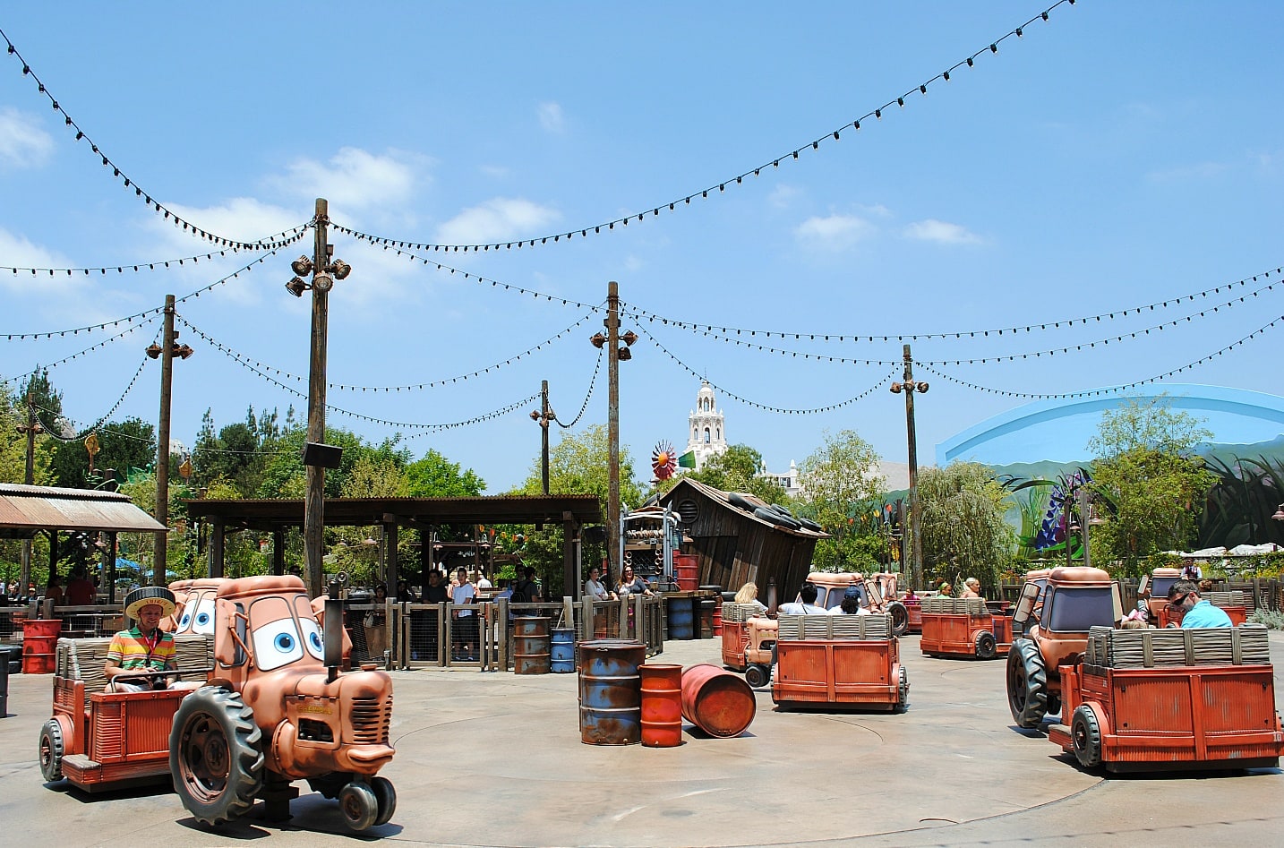 Mater's Junkyard Jamboree is like a Tilt-A-Whirl but way better ~ Scariest Rides at Disneyland