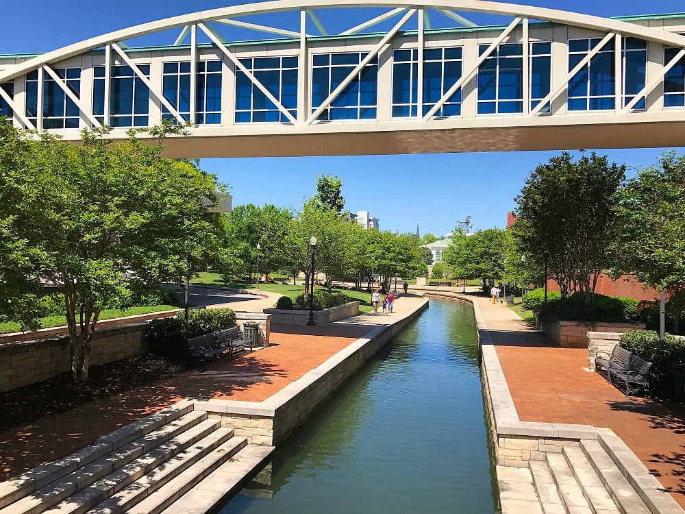 View of Big Spring Park just steps from Embassy Suites Huntsville