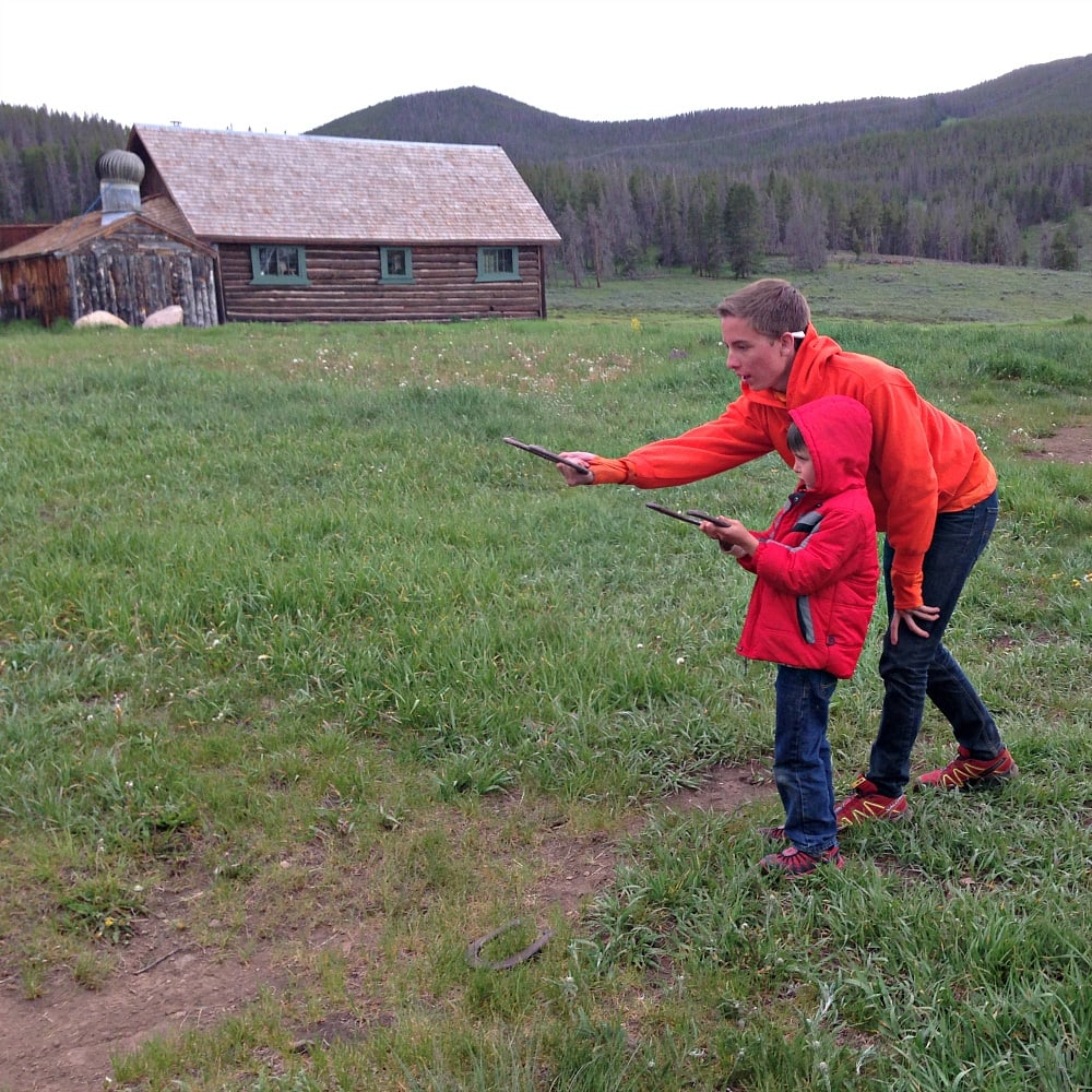 horseshoes at keystone ski resort in summer