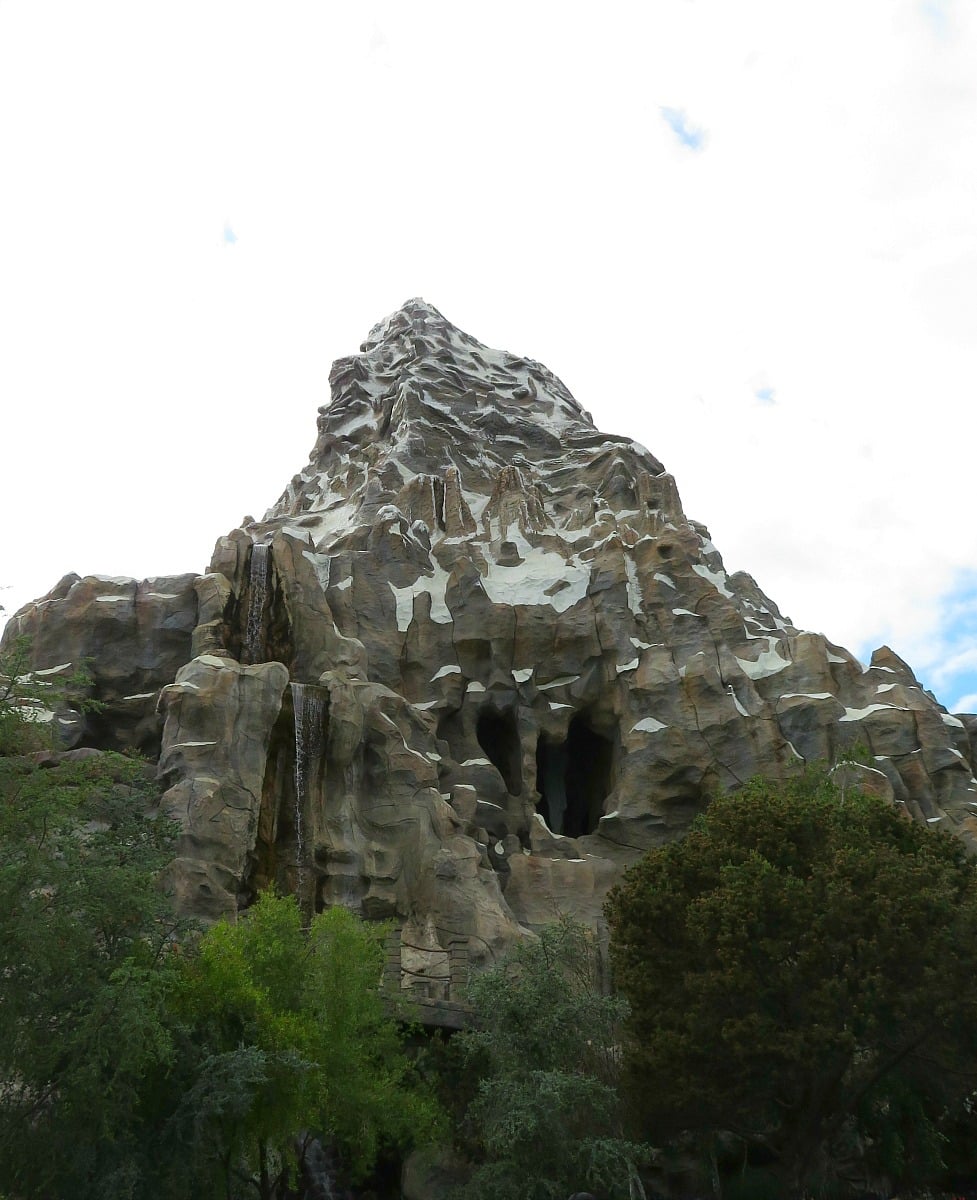 The Matterhorn, one of the roller coasters at Disneyland