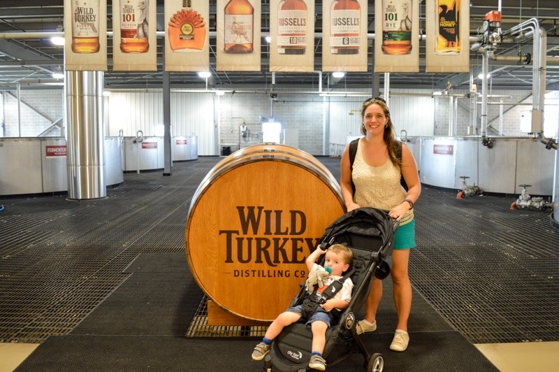 Touring the Wild Turkey Distillery with our Baby Jogger City Tour Stroller 